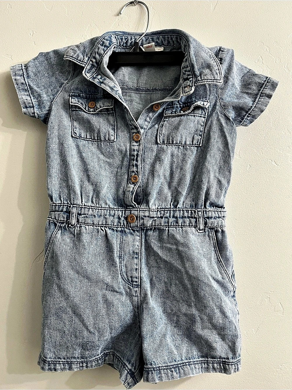 Cat & Jack Denim Romper Size 5T Like New